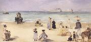 Edouard Manet Sur la plage de Boulogne (mk40) France oil painting artist